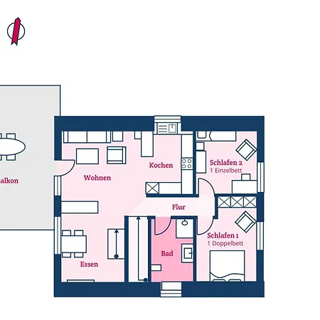 Apartment White House 2 Alkersum